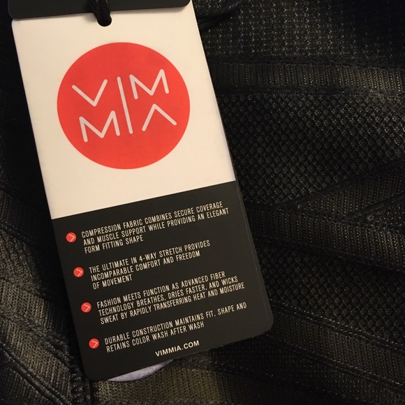 NWT! VIMMIA Sheath Core Leggings Black & Gold - Picture 3 of 8